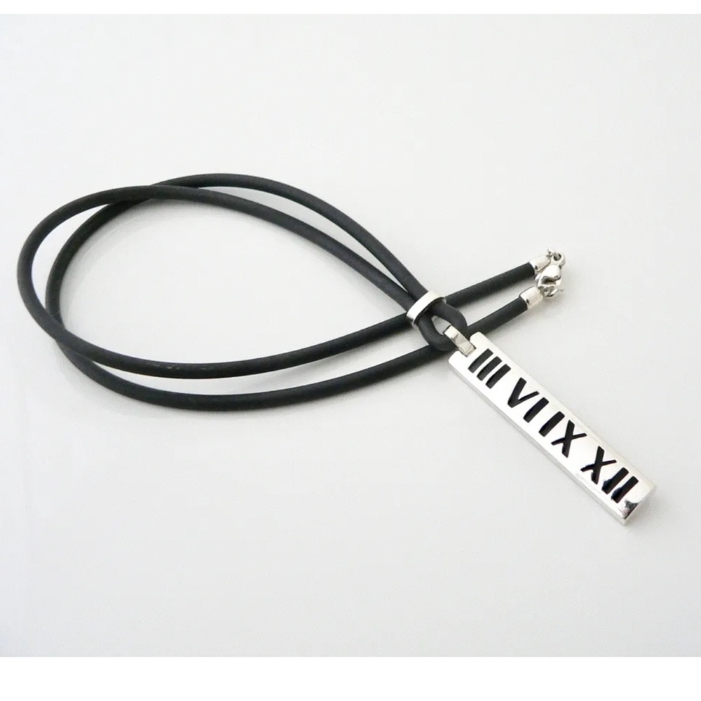 Used Tiffany&Co Atlas Bar Surfer Necklace